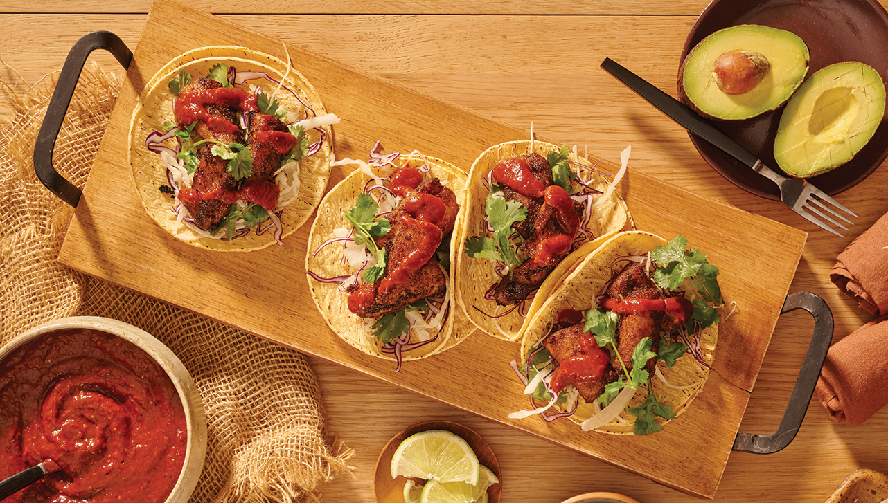 Blackened Coffee Fish Tacos