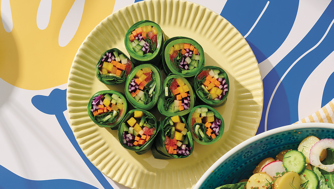 Abundant Collard Green Veggie Rolls