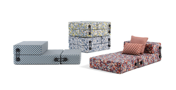 Trix sofa by Liberty x Kartell