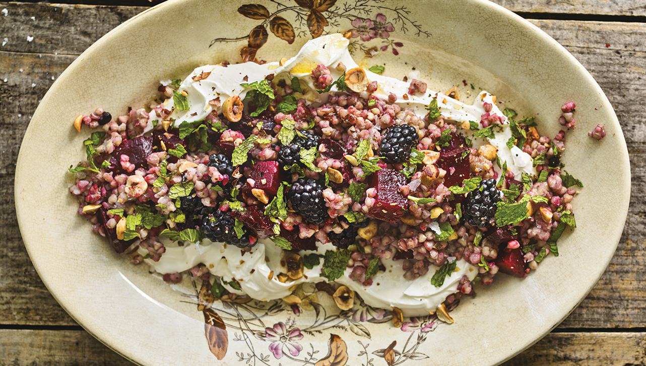 Beet, Blackberry and Buckwheat Salad