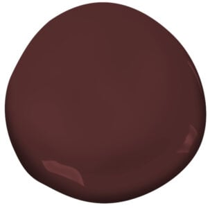 Benjamin Moore Bewitched CSP-450 deep oxblood red paint colour
