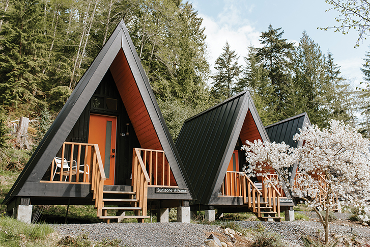 Nectar’s A-frame single-occupancy cabins