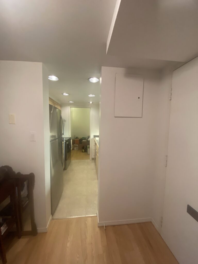 entryway view before renovation