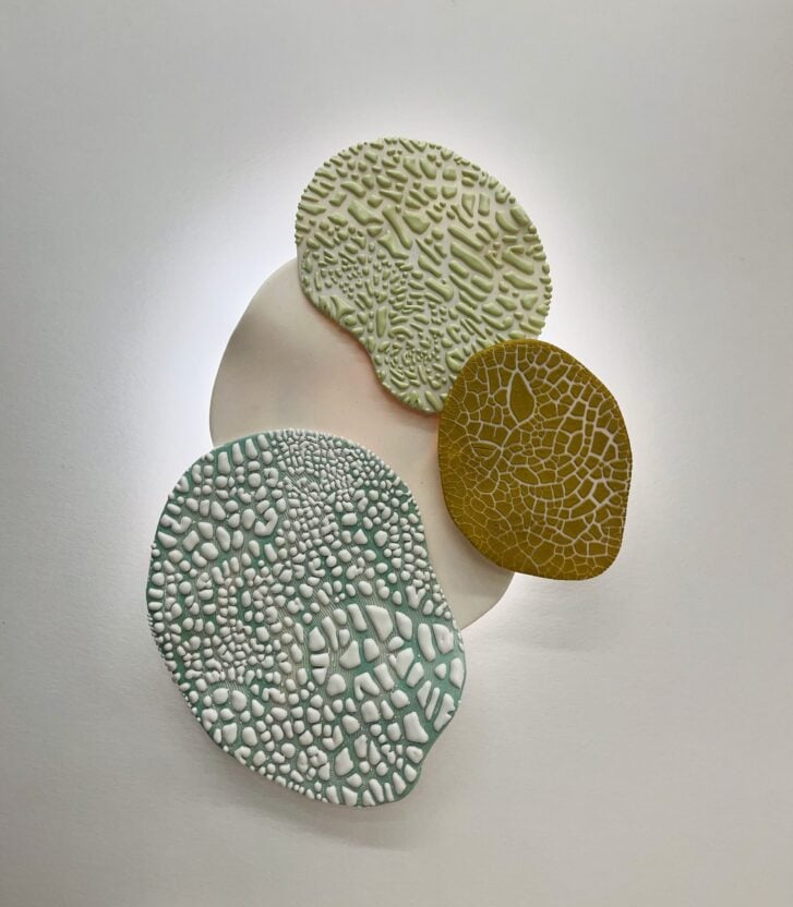 Eclipse sconce by Meg Hübert Ceramics, Vancouver