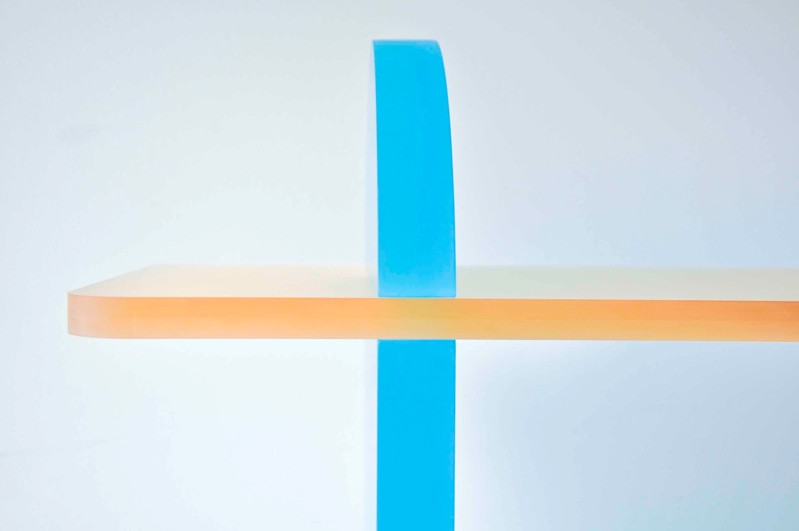 Ocean-sunrise colour palette on the Crhaze coffee table by Lakaz Studio