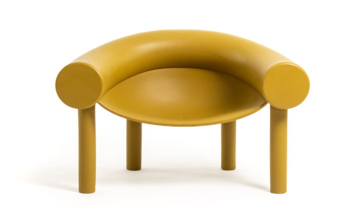 Yellow Sam Son low chair by Konstantin Grcic for Magis