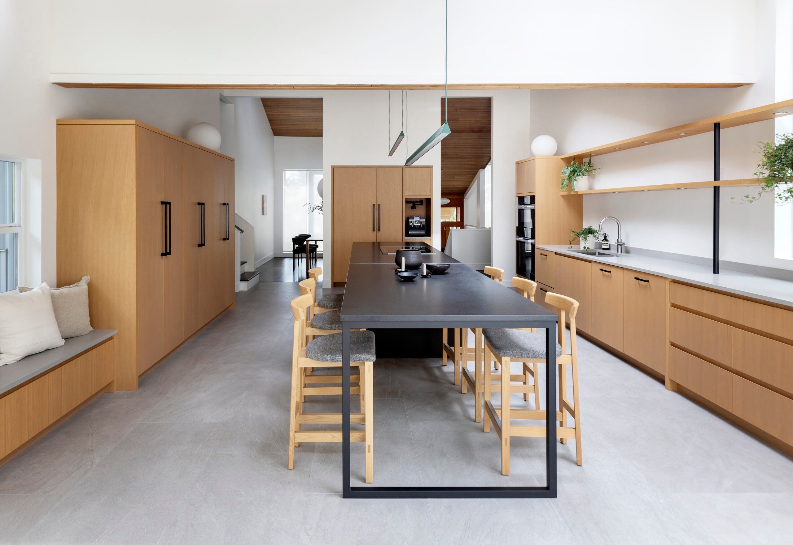 16-foot kitchen island in the North Vancouver kitchen by Peter Wilds Design