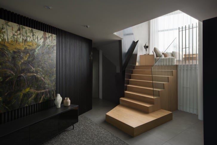 The Stair House Entryway by NAKO Design