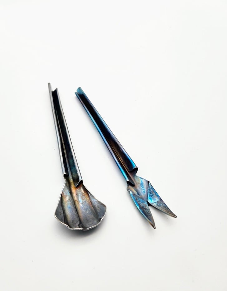 Plica Spoon and Fork by Stefanie Dueck