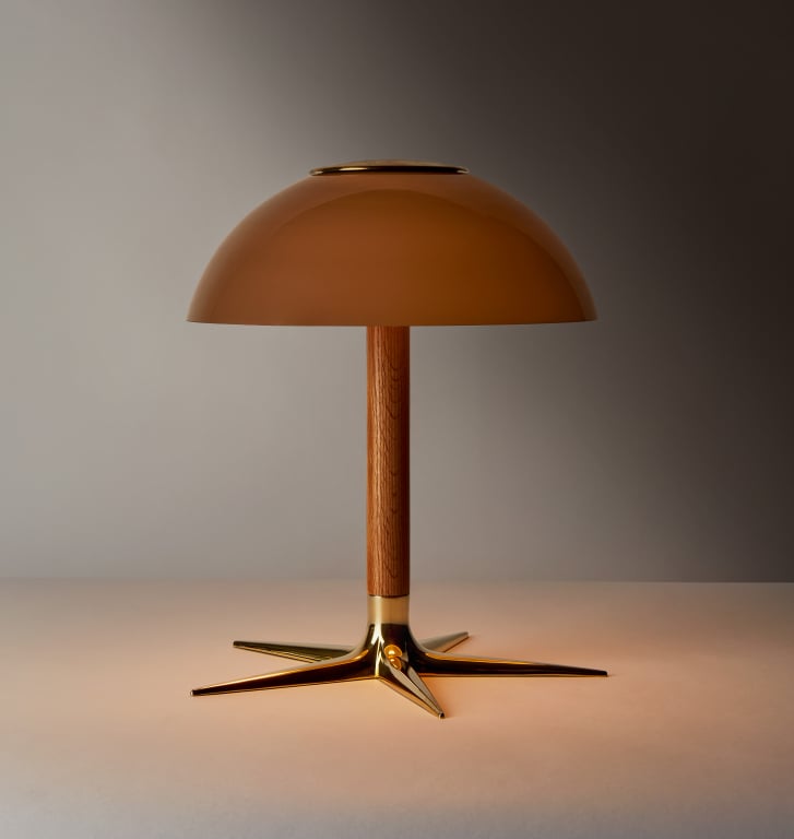 Laddi Shade table lamp designed by Jenna Lyons for Roll and Hill