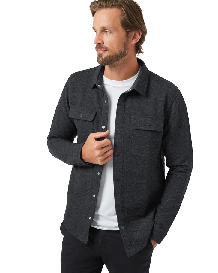 men’s quilted Colville shacket 