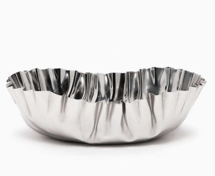 Ferm Living Tydra bowl in mirror-polished stainless steel