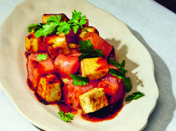 Watermelon Paneer Masala Salad