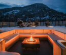 Wedge Mountain Lodge and Spa private chalet firepit