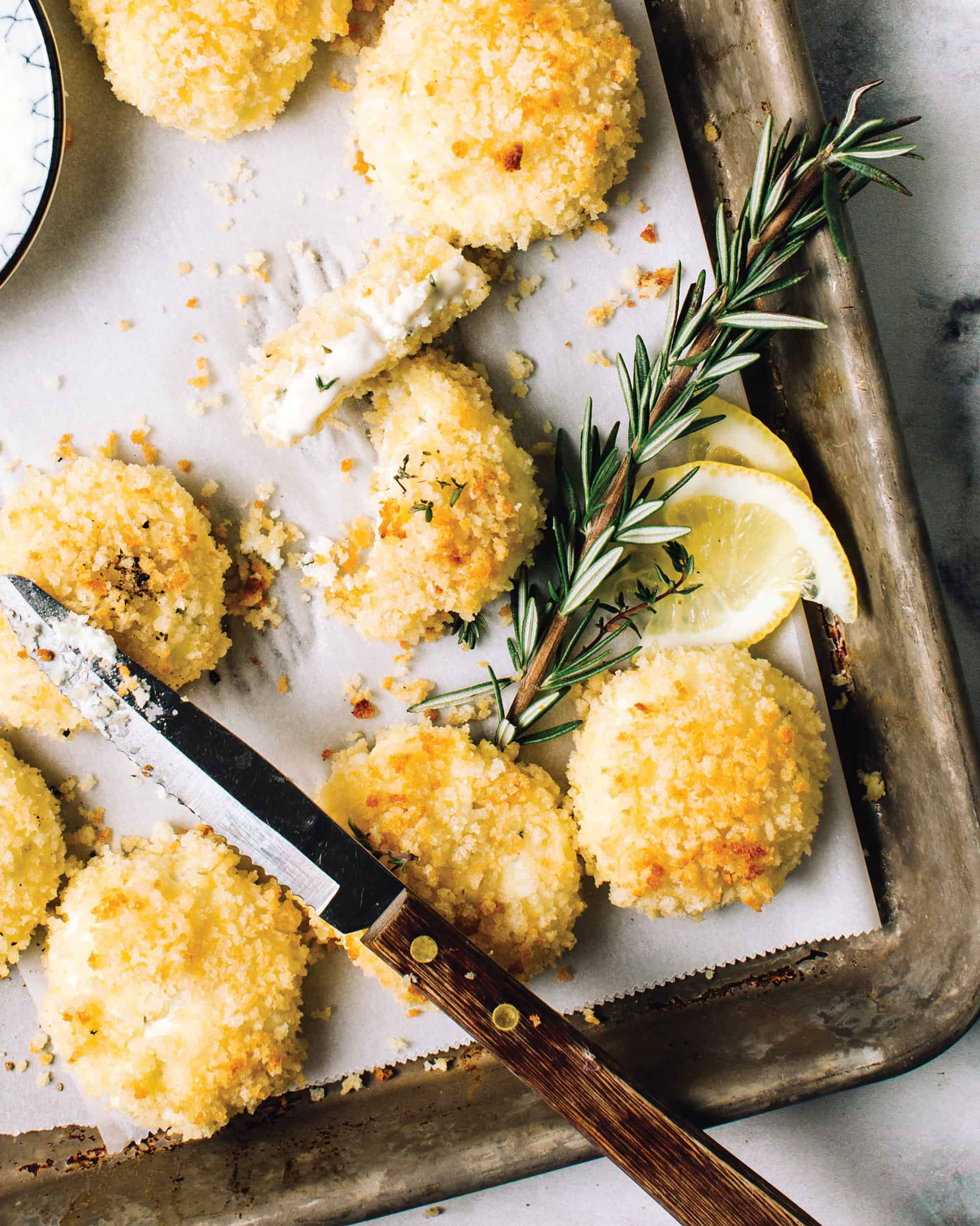 Recipe: Herbed Baked Goat Cheese Fritters - Western Living Magazine