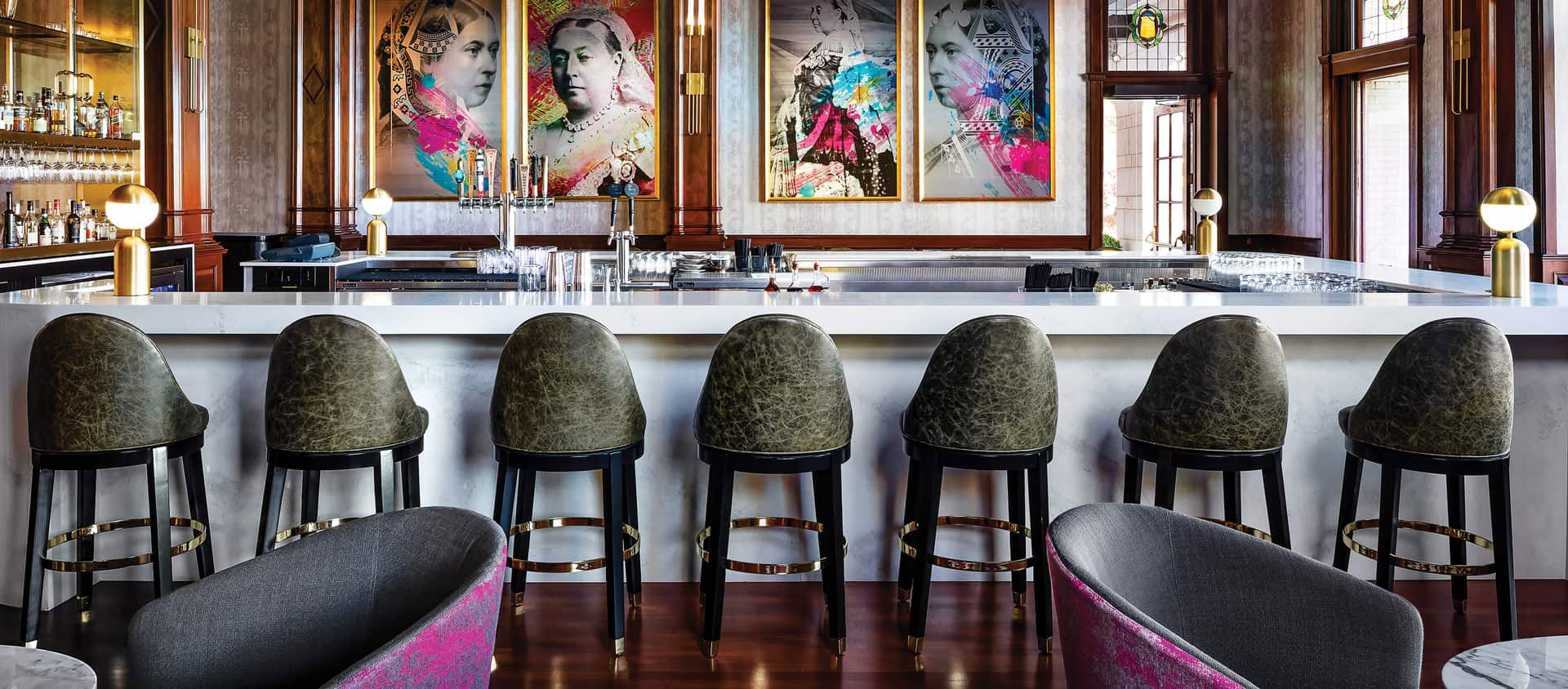 Design Crush The Empress Hotel s Revamped Q Bar Balances Dark and Light Western Living Magazine