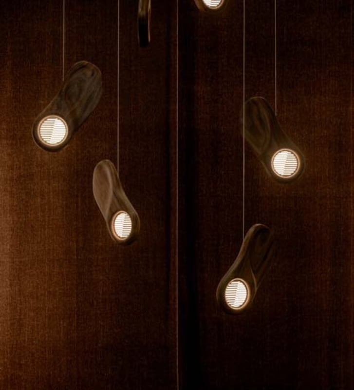 Samara chandelier detail by Mike Randall Design