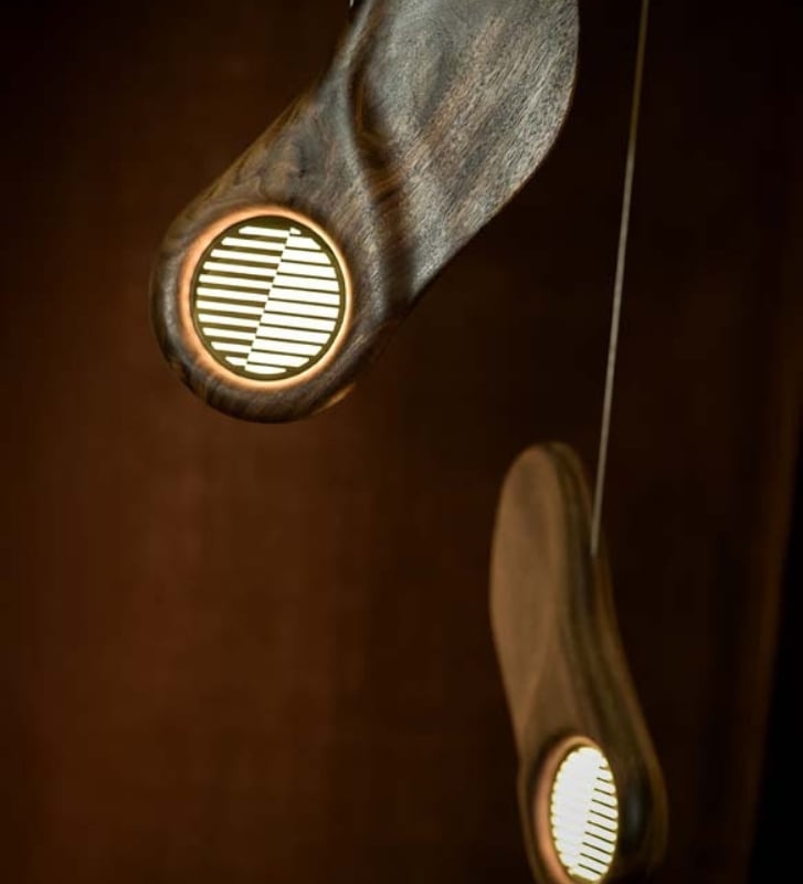 Samara chandelier close-up by Mike Randall Design